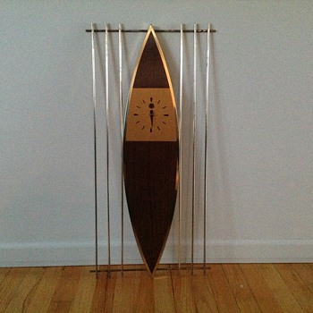 Mid Century Modern 8 Day Clock Haddon