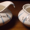 1958 Holt Howard cream & sugar bowls.