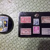 Stamps set in resin - Paperweights & things