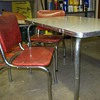 1950,s CHROME CHILDS TABLE SET