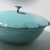beautiful color covered casserole