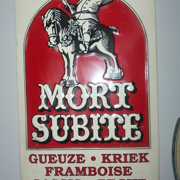 LARGE MORT SUBITE BEER SIGN