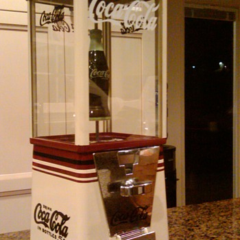 Gumball machines restored/themed Coca Cola