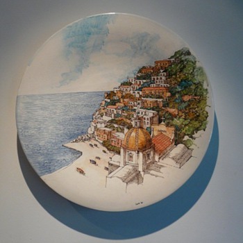 My Romolo Apicella Vietri Charger signed Landi