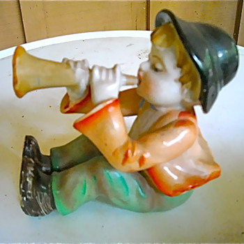 Just playing the horn - Pottery