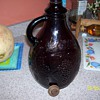 LARGE AMBER WINE BOTTLE CHINESE ?