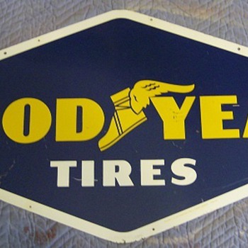 GOODYEAR TIRE SIGN - Need Value