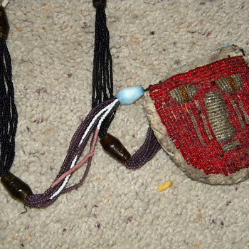 Old beaded necklace - American Indian or ???? - Native American