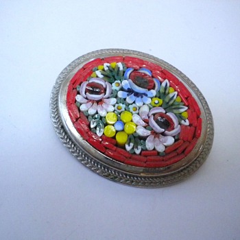 Little Micro Mosaic Brooch - Fine Jewelry