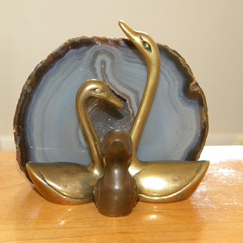 Vintage Brass Swan - Animals