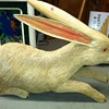 My white carved rabbit