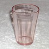 Pink Depression juice glass