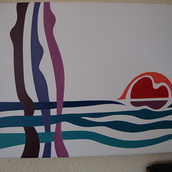 picture of 3 stylistic women at the beach at sunset