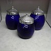 ROYAL BLUE BEE HIVE GLASS CONTAINERS