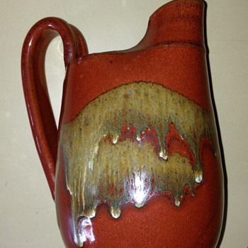 Studio pottery pitcher - Art Pottery