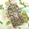 Unusual Victorian Arts & Crafts Silver Chatelaine