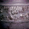 Unidentified French black pate de verre vase. II