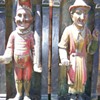 Punch and Judy wood carvings