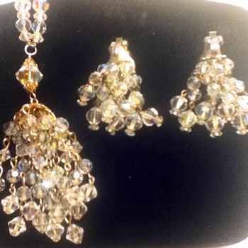 Dangly Vintage Necklace and Earring Set
