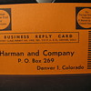 An older Business reply card