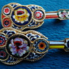 Vintage Mosaic Guitar Brooch