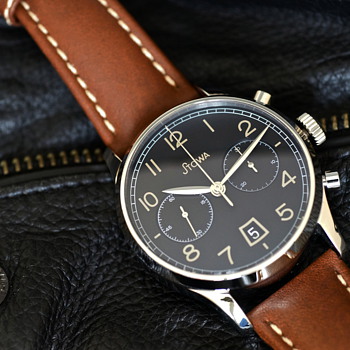 Stowa 1938 Chronograph Black Dial - Wristwatches