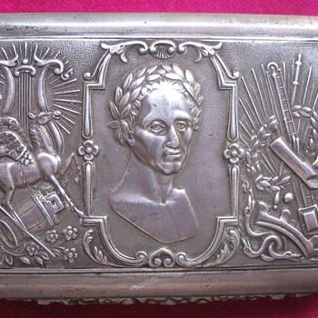 SILVER TOBACCO BOX, PRAGUE, 1837 – SYMBOLS?