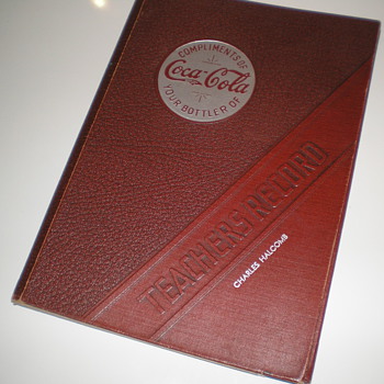1939 Coca-Cola Teachers Record Book