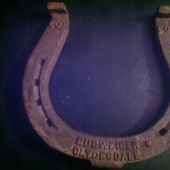 Budweiser Clydesdale 50th Anv. horseshoe