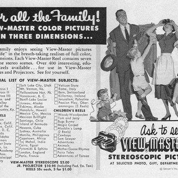 1952 - View Master Advertisements
