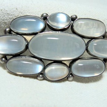 Art Nouveau Moonstone Brooch - Fine Jewelry