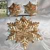 Crown Trifari Snowflake Brooch & Earrings