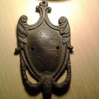 Eagle and sword door knocker?