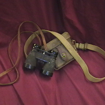 WW II Japanese Binoculars and Carrying Case