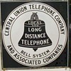 Central Union Telephone Company Porcelain Sign