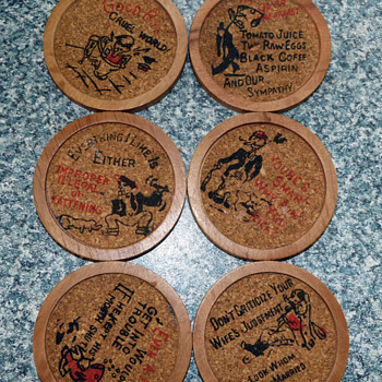 Quirky 1950's coasters