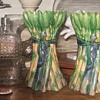 Majolica Asparagus Vase Pair