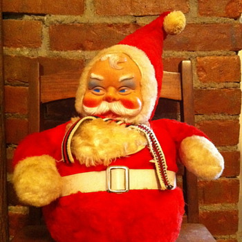 Vintage plush santa by Bijou Toys Inc. NYC - Christmas