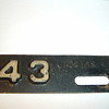 Stamped Mini 3-1/2" License plate Tag