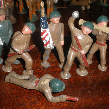 Barclay "Podfoot" soldiers. Post WWII, C. 1950s-71.