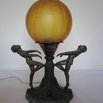 Pin Up Girls Bronze Lamp