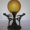 Pin Up Girls Bronze Lamp