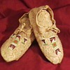 Plaines Indians Bead Decorated Infant Moccasins