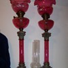 Antique oil lamps
