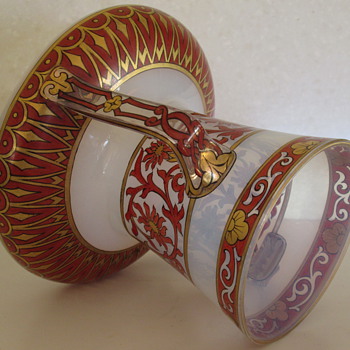 FRITZ HECKERT GLASS VASE - Art Glass