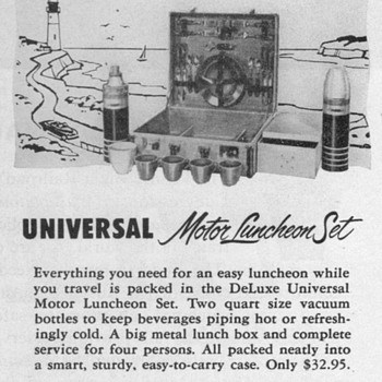 1952 - Universal Motor Luncheon Set Advertisement
