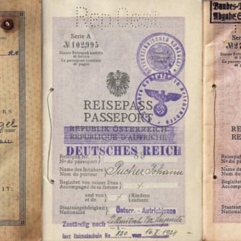The Austrian passport before, during & after 1938. - Paper