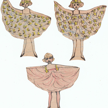 Homemade and Handmade Paper Dolls Folk Art collection Jim Linderman - Folk Art