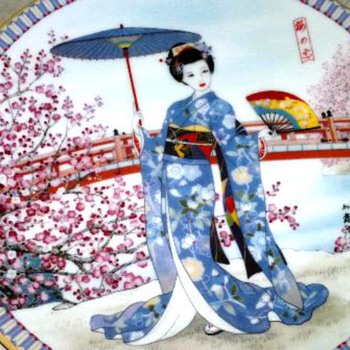 beautiful Japanese  Geisha?  Plate 