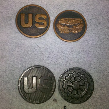 WWI US Army Collar Disc Collection ~group #3